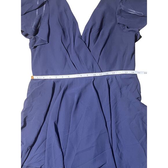 Lulus Sincerely Exquisite Maxi Dress Navy Blue XL – NWT Sold Out Size - Picture 9 of 13